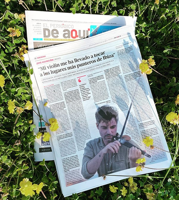 Medios Jose Asunción | Violinista eléctrico. Eventos y Bodas. Música en directo y Animación de fiestas. Actuaciones en territorio nacional e internacional. Residente en Ibiza Jose Asunción en El Periodico